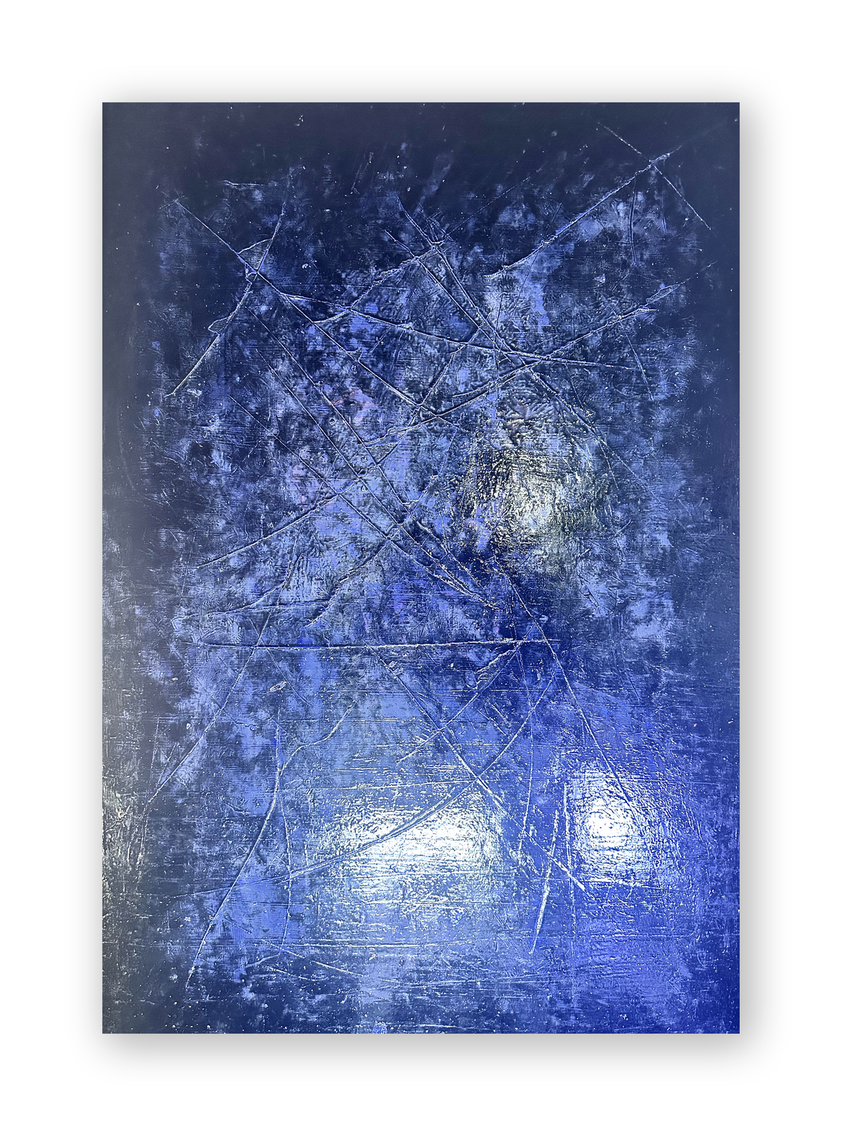 Metonymic Debris 3 — oil and damar on panel, 36 × 24 in, 2026